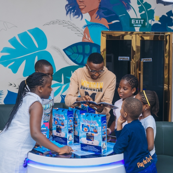 Young people exploring EdgeNexus products together
